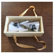 Świece Zapachowe Z Dekoracją Kpl 2 Sztuki Piramida Biała