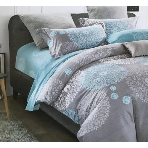 Pościel 160x200 Dwustronna Bawełna Satynowa Collection World Duże Kwia...