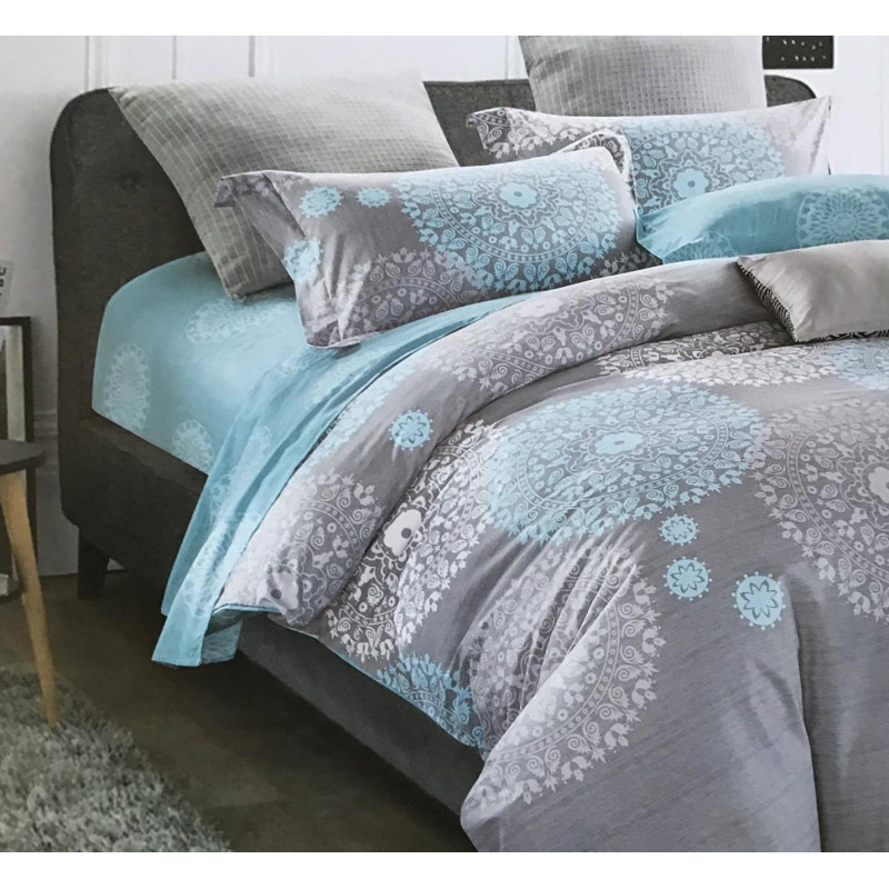 Pościel 160x200 Dwustronna Bawełna Satynowa Collection World Duże Kwia...