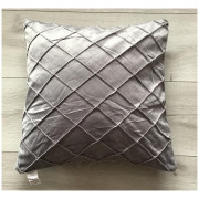 Poszewki Welurowe 40x40 Cm Przeszyte Romby Jasny Szary