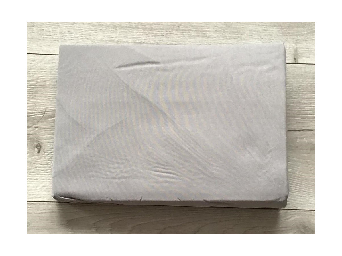 Prześcieradło Bawełniane Z Gumką 180x200cm Jasny Szary