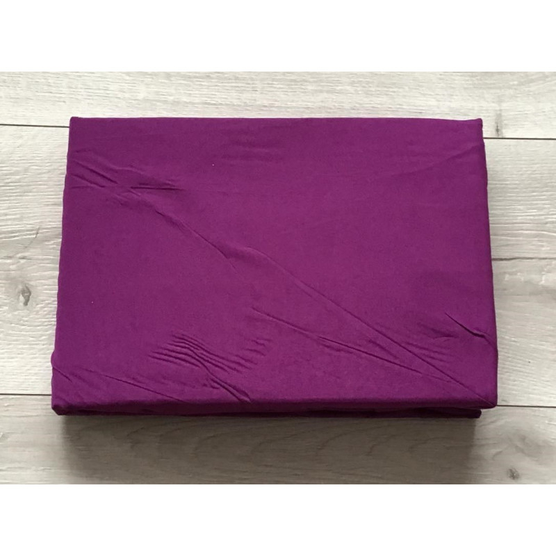 Prześcieradło Z Gumką Bawełna Z Mikrowłóknem 220x200cm Odcienie Fiolet.