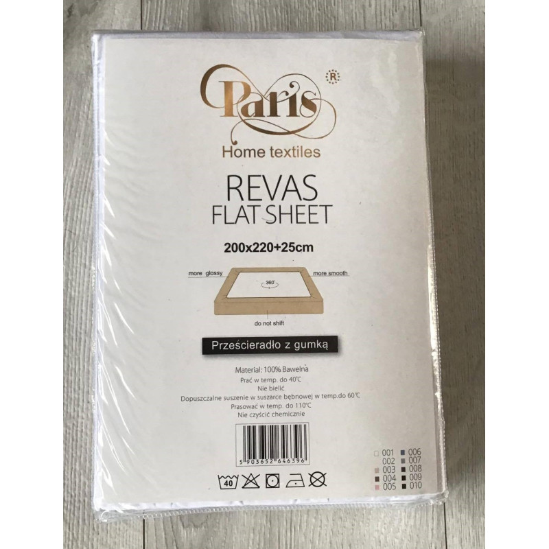 Prześcieradło Z Gumką Bawełna Z Mikrowłóknem 220x200cm Odcienie Fiolet.