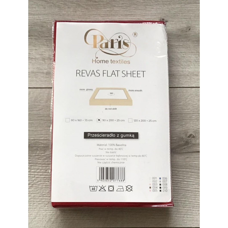 Prześcieradło Z Gumką Bawełna Z Mikrowłóknem 90x200cm Biały