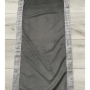 Bieżniki /Serwety Welurowe Obszyte Cekinami Szary