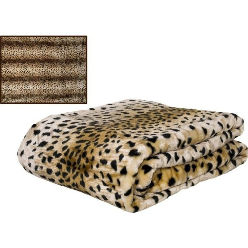 Koc Elway Gruby 160/210cm Pantera Beżowa