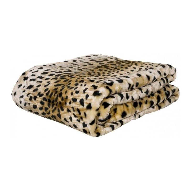 Koc Elway Gruby 160/210cm Pantera Beżowa