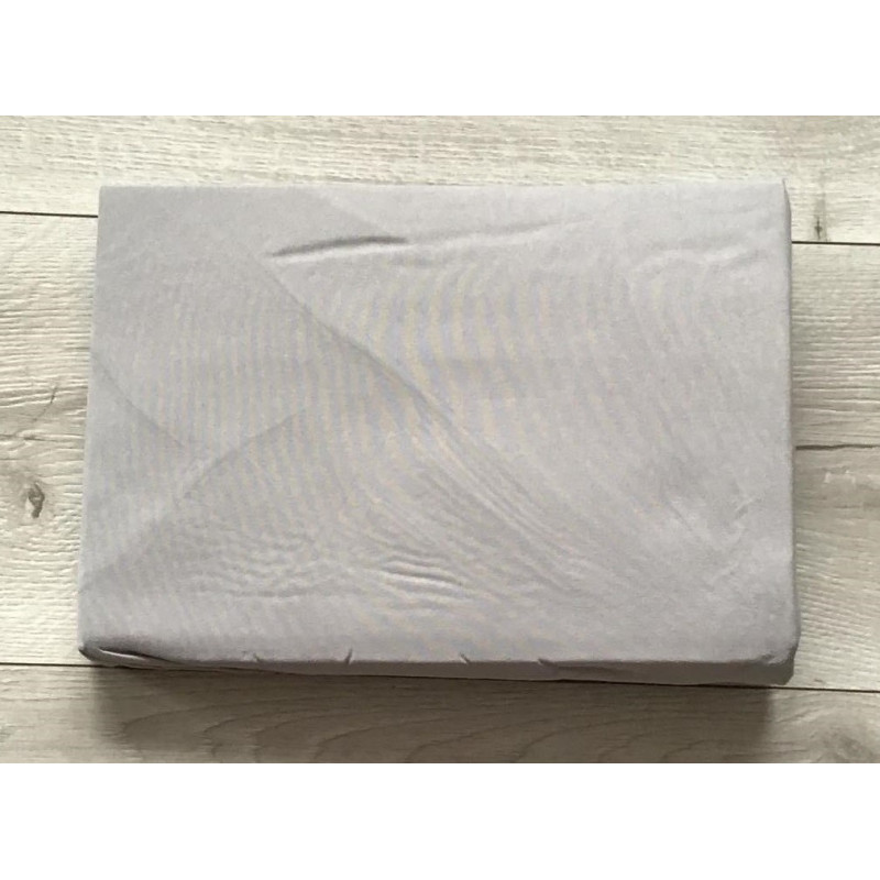 Prześcieradło Z Gumką Bawełna Z Mikrowłóknem 90x200cm Jasny Szary