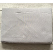 Prześcieradło Z Gumką Bawełna Z Mikrowłóknem 90x200cm Jasny Szary