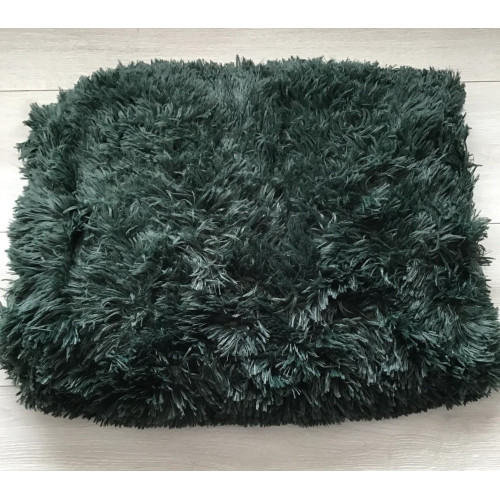 Narzuta/Koc Włochacz Zieleń Butelkowa Paris