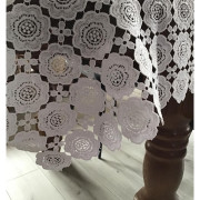 Obrus Z Gipiury Biały Cały Koronkowy