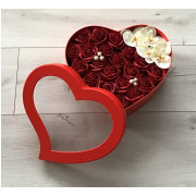 Bukiet Kwiatowy Mydlany W Kształcie Serca