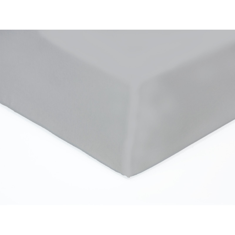 Prześcieradło Jersey Z Gumką Grube Jasny Szary