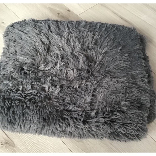 Narzuta/Koc Włochacz CT Ciemny Szary