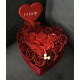 Flower Box Pachnący Mydlany Bukiet Serce L Czerwone Róże