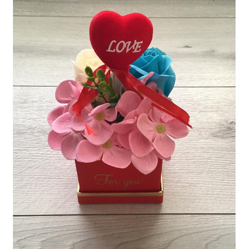 Flower Box Pachnący Mydlany Bukiet Mini
