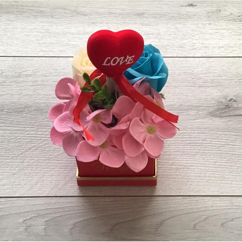 Flower Box Pachnący Mydlany Bukiet Mini