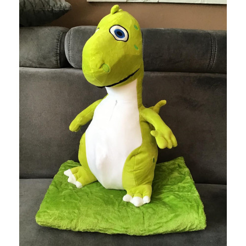 Koc Maskotka 2 W 1 Poduszka Dinozaur Zielony