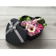Flower Box Pachnący Mydlany Bukiet Serce Różowy
