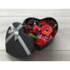 Flower Box Pachnący Mydlany Bukiet Serce Czerwony