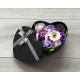 Flower Box Pachnący Mydlany Bukiet Serce Fioletowy