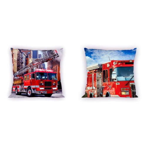 Poszewka Dwustronna Bawełniana 40x40cm Straż Pożarna