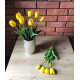 Tulipany Silikonowe 40cm Bukiet 5szt Żółte