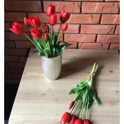 Tulipany Silikonowe 40cm Bukiet 5szt Czerwony