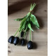 Tulipany Silikonowe 40cm Bukiet 5szt Czarny
