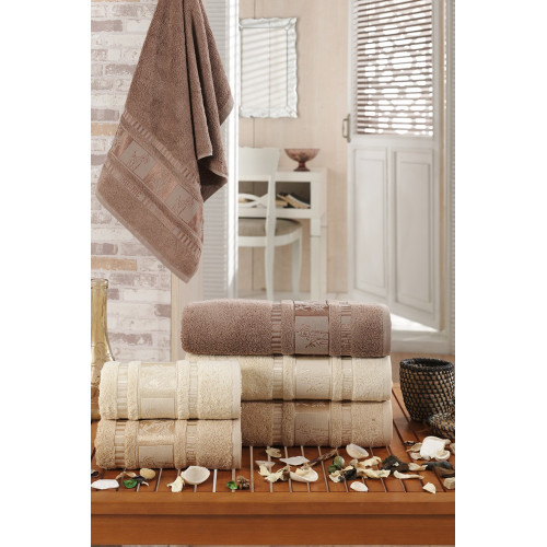 Ręczniki Tureckie Bambusowe 60% Komplet 3 Szt