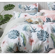 Pościel 160x200 Dwustronna Bawełna Satynowa Collection World Kwiaty