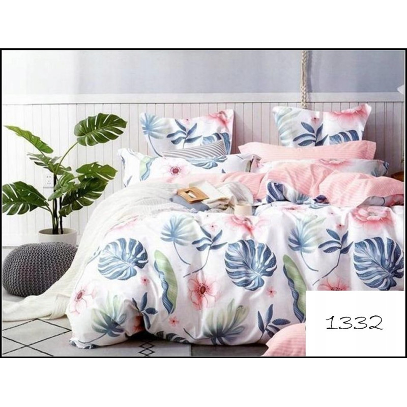 Pościel 160x200 Dwustronna Bawełna Satynowa Collection World Kwiaty