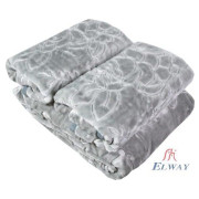 Komplet wytłaczany z fotelami Jasny Szary