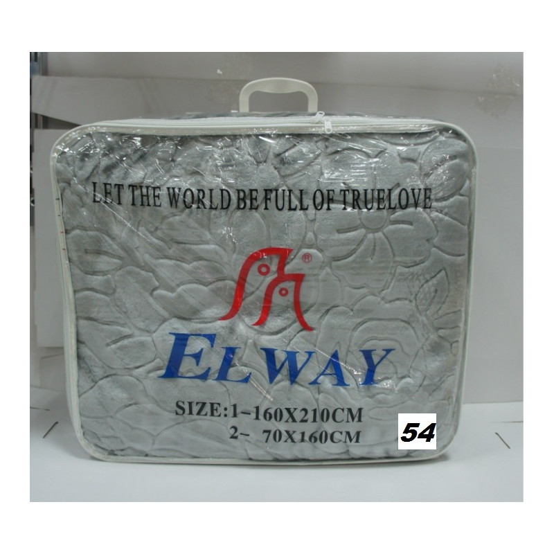 Komplet wytłaczany z fotelami Jasny Szary