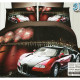 Pościel 3D Satyna Bawełniana 140/200 2 Części Auto