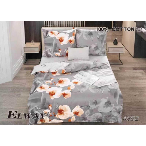Pościel Bawełniana Dwustronna Elway 160/200 Storczyk