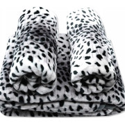 Komplet Koc Z Fotelami Gruby Pantera Szara