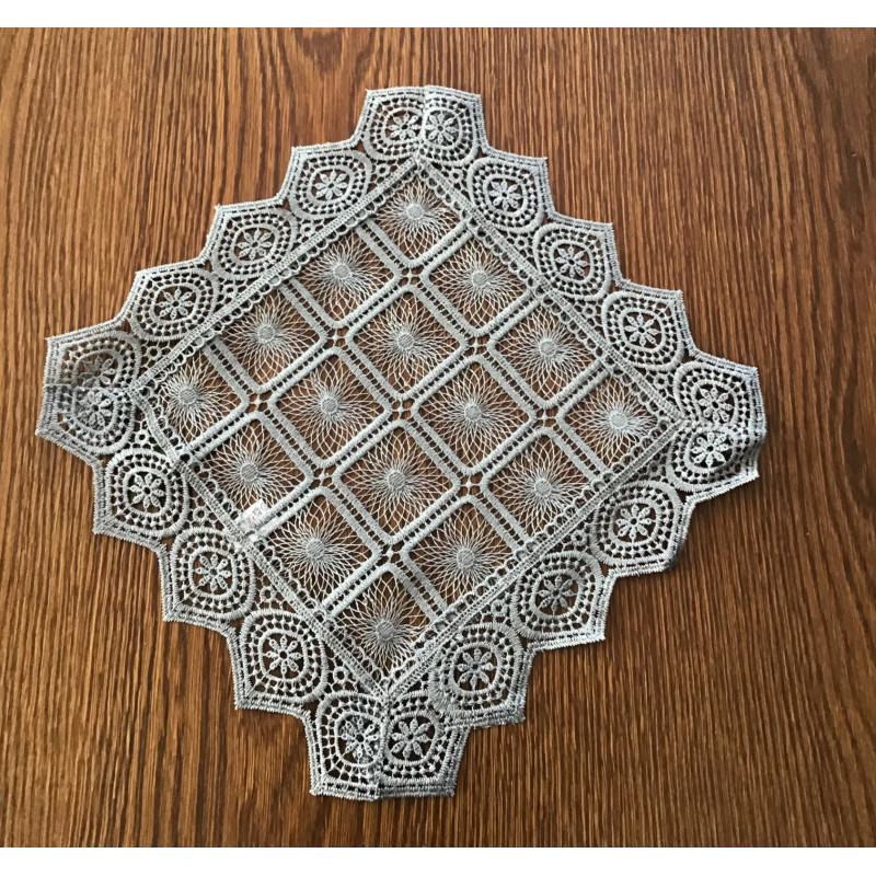 Serwetka 30x30cm Szara Koronkowa