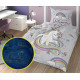 Pościel Fluorescencyjna 100% Bawełna 160x200cm 2 Części Ubicorn