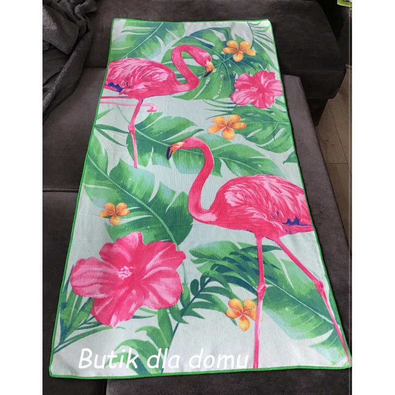 Ręcznik Plażowy 72x146cm Mikrofibra Flamingi