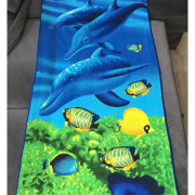 Ręcznik Plażowy 72x146cm Mikrofibra Delfiny