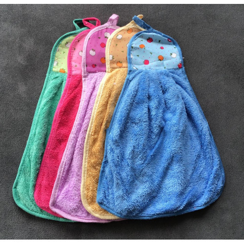 Zestaw 5 szt Ręczniczków Z Mikrofibry W Kształcie Gruszki Z Zawieszką