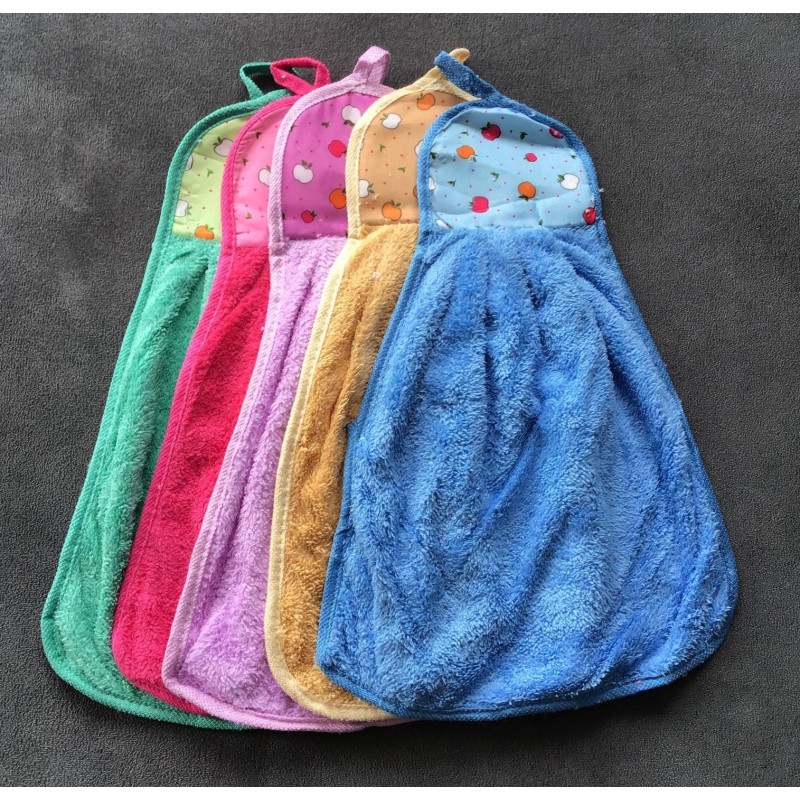 Zestaw 5 szt Ręczniczków Z Mikrofibry W Kształcie Gruszki Z Zawieszką