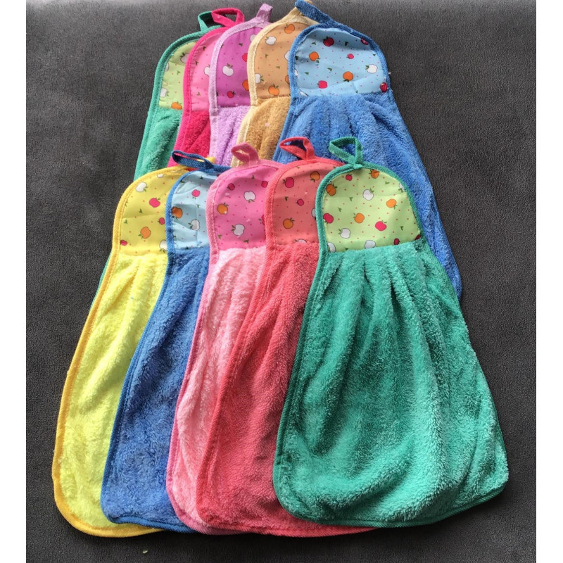 Zestaw 5 szt Ręczniczków Z Mikrofibry W Kształcie Gruszki Z Zawieszką