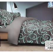 Pościel 3D Satyna Bawełniana 160/200 3 Części Grafika