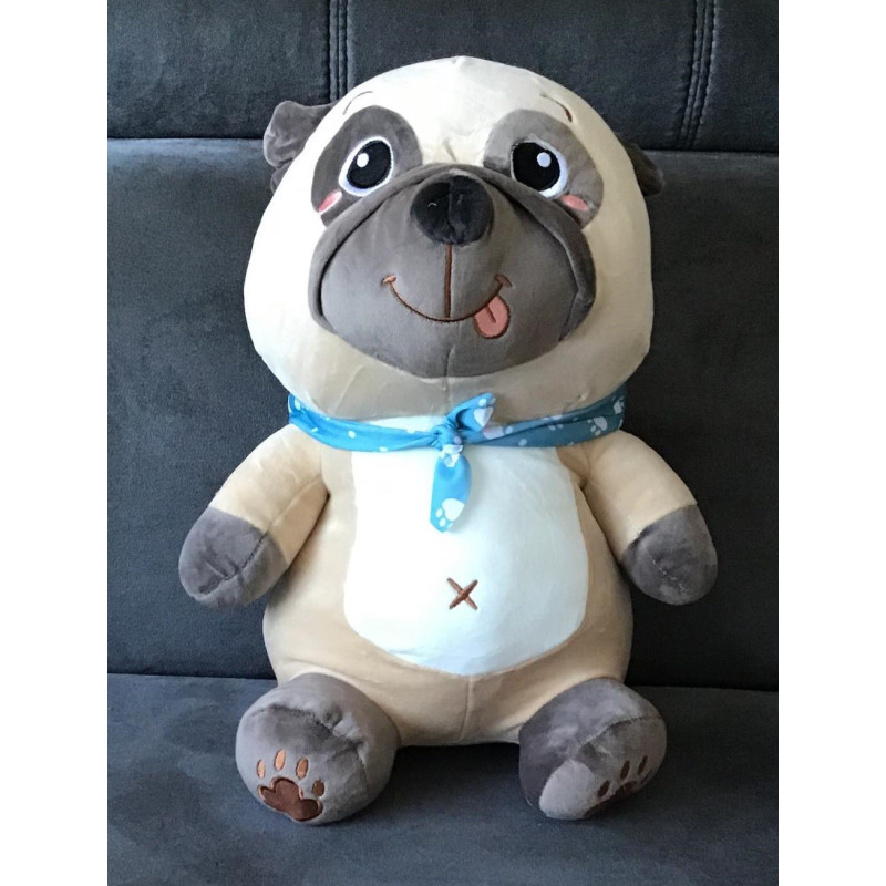 Koc Maskotka 2 W 1 Poduszka Pies Brąz