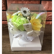 Flower Box Pachnący Mydlany Bukiet Zielony