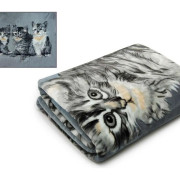 Koc Elway Gruby 160/210cm Koty Na Szarości