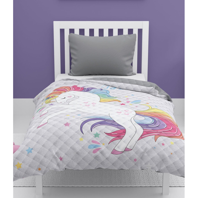 Narzuta Młodzieżowa Jednorożec 170x210cm Detexpol