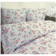 Komplet Pościeli Z Kory 100% Bawełna 220x200cm Kwiatki